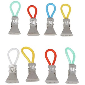 RTS Usine Pinces À Linge En Acier Inoxydable Pinces À Linge Coloré Linge Torchon Suspendu Clips Serviette Clips Cuisine Salle De Bains Clips - Product Image 1