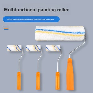 Petit <span class=keywords><strong>rouleau</strong></span> à <span class=keywords><strong>peinture</strong></span> mural à poils longs, compatible <span class=keywords><strong>peinture</strong></span> latex, 4-9 pouces, sans angle mort, modèle 0619-DTS - Product Image 4