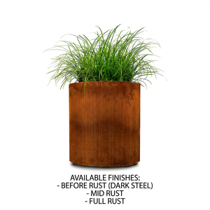 Maceta de Acero Corten Personalizada, Forma Cuadrada, Resistente a la Corrosión, Diseño Minimalista, Corte Láser, para Jardín - Product Image 1