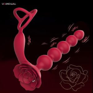 Anillo para Pene Multifunción <span class=keywords><strong>2</strong></span> en 1 con Masajeador de Próstata y Modos de Vibración, Juguetes Sexuales de Silicona Elástica - Product Image 2