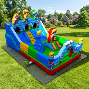 <span class=keywords><strong>Château</strong></span> gonflable d'extérieur pour enfants, structure de jeu gonflable en PVC durable et écologique pour <span class=keywords><strong>le</strong></span> divertissement - Product Image 1