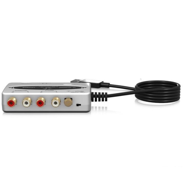 Behringers UF0202 Compact USB/Audio Interface Ultra-Low Latency 2 In/2 Out USB/Audio Interface with Digital Outputt Sound Card