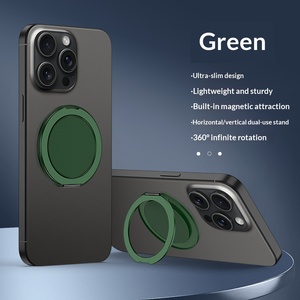 Support d'anneau en silicone givré pour / Étuis de téléphone portable Conception magnétique Modèle X7 Pâte Unisexe - Product Image 5
