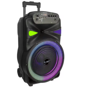Cassa Musicale DJ Portatile da 15 Pollici con Subwoofer ad Alta Potenza, LED RGB, Supporto per 2 Microfoni, BT Wireless e WiFi per <span class=keywords><strong>Karaoke</strong></span> Domestico - Product Image 2