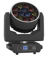 Projecteur Lyre DMX512 RGBW 12 LED 40W à Effet Caleidoscope, Faisceau et Wash, IP33, en Alliage d'Aluminium, pour Scène de Club et DJ