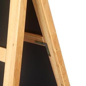 Bán hàng nóng bằng gỗ Bảng Menu đứng đôi hai mặt gấp di động Bảng Phấn tầng thường vụ hiển thị dấu hiệu đầu bếp - Product Image 4