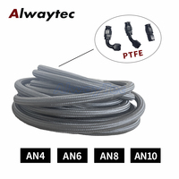 Kit de raccord universel en PTFE tressé en acier inoxydable AN4 AN6 AN8 AN10 E85 tuyau de frein en nylon tuyau refroidisseur d'huile