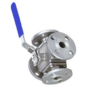 Válvula de Bola Manual de Cuatro Vías de Acero Inoxidable 304 de 1 Pulgada y 4 Piezas, Clase 150, con Extremo Bridado para la Industria del Petróleo y Gas - Product Image 4