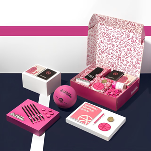 Boîte cadeau rigide personnalisée pour cosmétiques avec couvercle à charnière et intérieur personnalisé, boîte d'emballage de luxe pour articles de beauté de style livre - Product Image 5