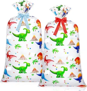 Cartoon Dinosaur Patterns Plastic Packaging PE Giant Gift Bag with Nice Customized Printing