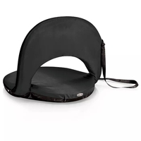 Siège pliable compact et portable avec support dorsal réglable pour stade, yoga et sol
