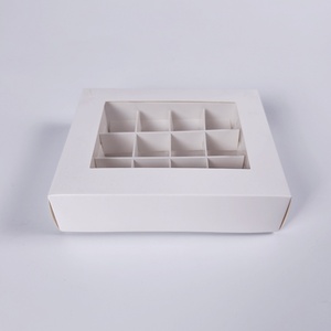 Sunshine Custom Elegent Mousses Cake <b>Box</b> Biodegradable Square Folding White Cardboard Mousses Cake <b>Box</b> With Transparent Window - Product Image 6