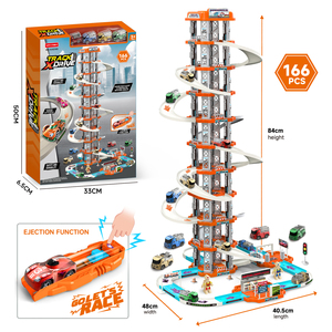 Set di 166 Pezzi Giocattoli per Bambini, Pista da Corsa con Garage e Catapulta, Parcheggio a 10 Livelli per Bambini - Product Image 4