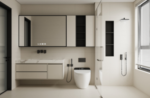 Elegante Mobile da Bagno Moderno che Ridefinisce Elegantemente l'Arredamento del Bagno - Product Image 3