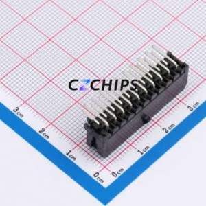 XDWF-C3030WR-2*10P Wire-to-Board Pin Header Bent Lead Through Hole,P=3mm Connector 2x10P 3mm Right Angle Insert 20P - Product Image 2