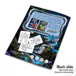 Kit de Peinture Guerrier Mecha le Plus Vendu - Livre de Coloriage en Papier pour Enfants - Livre de Coloriage Simple - Vente en Gros Personnalisée - Product Image 2