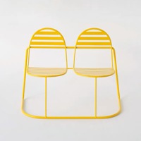 À la mode moderne extérieur fer Art une pièce Table chaise Protection solaire pour parcs Campings lait thé boutiques jardins métal Durable