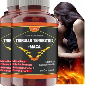 Capsules OEM Pure Test Boost Max Tongkat Ali Black Maca Turkesterone <span class=keywords><strong>Tribulus</strong></span> Terrestris Capsules pour Homme Femme - Product Image 1