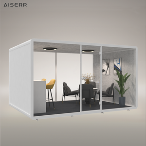 Co-Working Meeting Pod Sala <span class=keywords><strong>de</strong></span> oficina Espacio <span class=keywords><strong>de</strong></span> oficina modular a prueba <span class=keywords><strong>de</strong></span> ruido Cabina insonorizada corporativa con muebles <span class=keywords><strong>de</strong></span> acristalamiento acústico - Product Image 3
