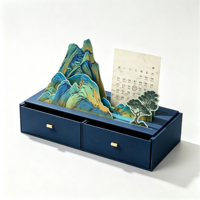 Boîte surprise sirène personnalisée style livre avec ruban, illustrations couleur, carton ondulé haut de gamme, jouets de collection, boîte rigide réutilisable