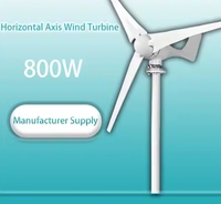 Générateur d'électricité éolienne industrielle 800W Générateur de turbine éolienne horizontale Windmolen