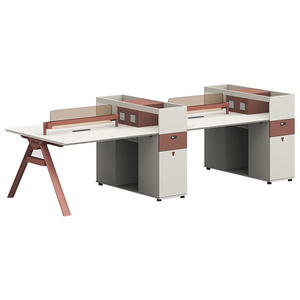 Mới đến văn phòng sang trọng Đồ nội thất thiết kế hiện đại cubicle văn phòng bàn làm việc nối dài Tính năng Bảng gỗ Bàn máy tính - Product Image 6