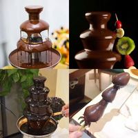Vente en gros de fontaine à chocolat professionnelle à usage domestique avec batterie