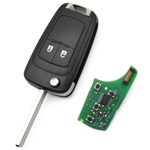 Mới đến 2 nút hu100 433Mhz 46-pcf7937e chip lật Xe chìa khóa từ xa cho o-pel v-auxhall Corsa D <span class=keywords><strong>Astra</strong></span> J g - Product Image 5