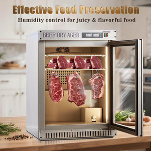 COLDSTAR Meat Aging Machine Restaurant Dry Age Steak Meat Display Hinge Door Fan Cooling Beef Dry Aging Steak Dry Ager for Home - Product Image 3