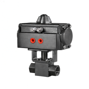 Sistema de Riego por Goteo con Reducción de Aranceles COVNA, Válvula de Bola Neumática de Acero Inoxidable, Válvula Neumática de Alta Presión con Puerto en T - Product Image 3