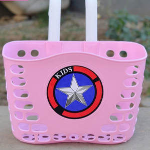 Popular Kids adult Bike Plastic Basket quick release removable Children Bicycle Parts Front Rear Basket Bicycle Basket