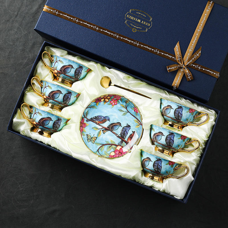 Bluebird 6 cup 6 plate 6 spoon gift box