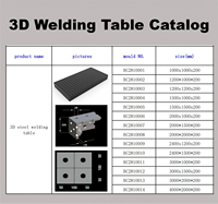 Nouvelle table de soudage 3D robuste D28 en acier Q355, banc de soudage modulaire flexible avec système de serrage et outils