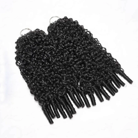 Extensions de cheveux humains bouclés birmans pas chers, 100 % naturels, pour tresses vietnamiennes, effet plume, pour tressage au crochet