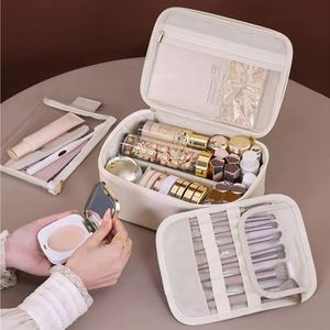 Factory Wholesale Custom Travel <b>Cosmetic</b> Bag with Logo Makeup Kit <b>Box</b> for Professionals Full Set Organizer <b>Storage</b> - Product Image 5