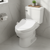 Accessoire de Bidet Mécanique Centralisé avec Jet d'Eau à Bulles Rotatif, Système de Nettoyage, Télécommande en Plastique et Contrôle de la Température de l'Eau