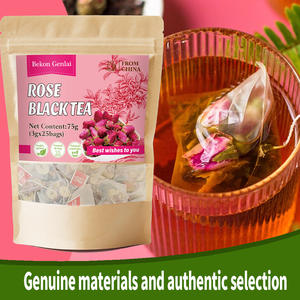 Té Herbal de Roselle, Rosa y Jazmín, 2g x 30 Bolsitas Piramidales, Favorece la Relajación, Cuidado Antioxidante para el Bienestar Diario de la Mujer, Venta al Por Mayor - Product Image 1