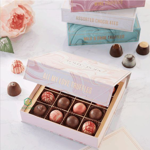 Bán Buôn Tùy Chỉnh Cajas Para Sôcôla Sang Trọng Gấp Kẹo Ngọt Ngào Hộp Bìa Sô Cô La Hộp Bao Bì - Product Image 3