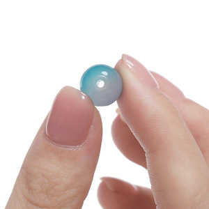 Perles de verre rondes translucides de 8 mm, perles en vrac pour la création de bracelets DIY, printemps 2024, origine Yiwu - Product Image 3