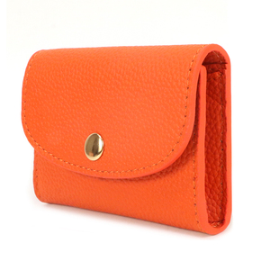 Fashion Minimalist Women's Snap <b>Card</b> <b>Holder</b> Genuine Leather Coin Purse Mini <b>Wallet</b> - Product Image 1