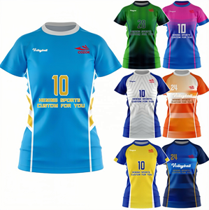 Uniforme da pallavolo maglia da Tennis da donna ragazze che corrono da <span class=keywords><strong>palestra</strong></span> manicotto manicotto maglia design per abbigliamento sportivo personalizzato - Product Image 1