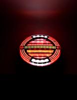 Feu arrière LED 5,5 pouces, type hamburger, étanche, lentille transparente, signal rouge/ambre pour camion et remorque