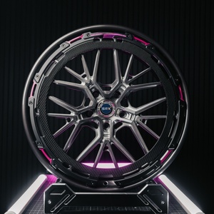 Cerchi in Fibra di Carbonio SRX con Accenti <span class=keywords><strong>Rosa</strong></span>, Forgiati 5x114.3 per Auto Modificate - Product Image 1