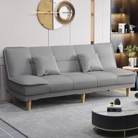 Canapé-lit pliant couleur crème, mobilier de salon simple pour petits appartements et unités locatives