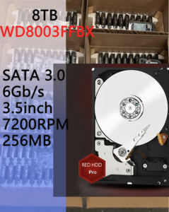 HDD-Festplatte <span class=keywords><strong>WD8003FFBX</strong></span> 8TB 3,5 Zoll NAS 7200RPM 256MB Cache SATA 6Gb/s CMR Netzwerkspeicher-Server-Systemlaufwerk - Product Image 2
