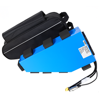 Stock UE Batterie triangulaire longue portée 48V 52V 45Ah avec cellules 21700 M50L et chargeur rapide 4A pour vélo électrique jusqu'à 2000W