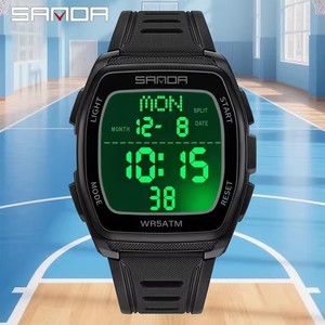 SKMEI2495 <span class=keywords><strong>Orologio</strong></span> <span class=keywords><strong>da</strong></span> <span class=keywords><strong>Polso</strong></span> Sportivo di Lusso per Uomo, Display Digitale con Funzione Sveglia, Cinturino in Plastica, Vendita all'Ingrosso - Product Image 2