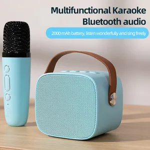 Звуковая колонка, лучший подарок для детей, мини-Bluetooth, набор микрофонов для дома, развлечений на открытом воздухе, KTV