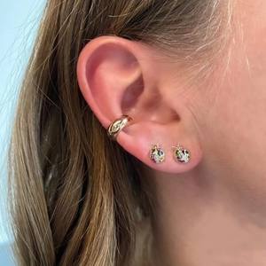 Melynn boucles d'oreilles punaise colorée en argent sterling 925 insecte animal mignon boucles d'oreilles pour femmes - Product Image 3