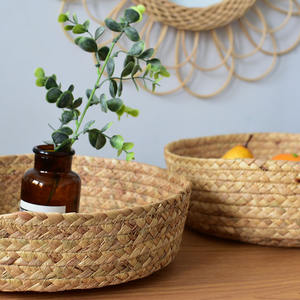 Набор круглых корзин из ротанга DaiRui для организации плетеной корзины для хранения фруктового хлеба декоративные подарочные корзины для столешниц - Product Image 6